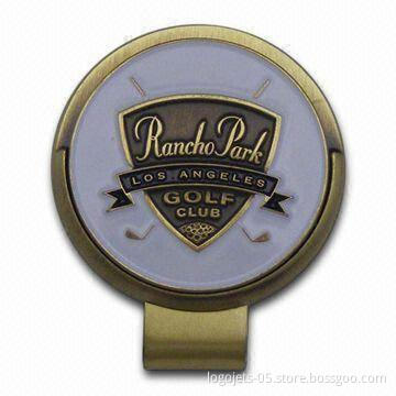 Golf Hat Clip, Available in Various Finishes, Customized Designs Welcomed